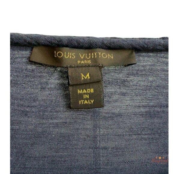 Louis Vuitton Women's Navy Blue Top Size Medium - Picture 4 of 7